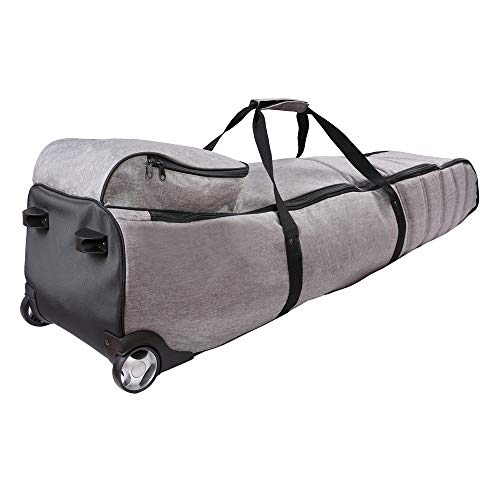 MacGregor Golf Deluxe Padded Travel Cover with Wheels, Heather Grey