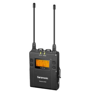 Saramonic UHF Wireless Handheld Mic System w/Dual-Channel Camera-Mountable Receiver (UwMic9 RX9+HU9) (UWMIC9RX9HU9), Black