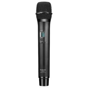 Saramonic UHF Wireless Handheld Mic System w/Dual-Channel Camera-Mountable Receiver (UwMic9 RX9+HU9) (UWMIC9RX9HU9), Black