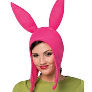 Springcmy Bob's Burgers Louise Rabbits Ear Fleece Bunny Pink Floppy Ears Hat Halloween Christmas　Costume Cap Hat