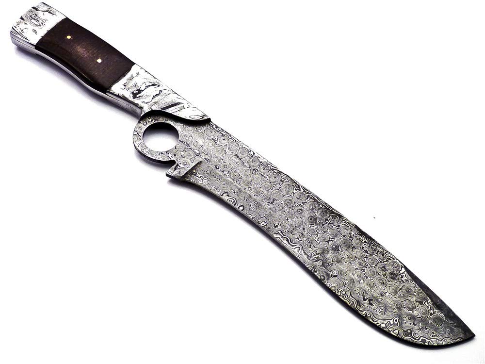 Custom Handmade Damascus Steel Knife Hunting Knife | Outdoor Knife Camping Knife | Handle Made of Micarta with Free Genuine Leather Sheath