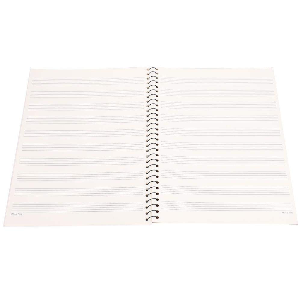 Manuscript Blank Music Notebook, Notebook, Music Paper, Songwriting Music Score for Writer(Black piano pattern)