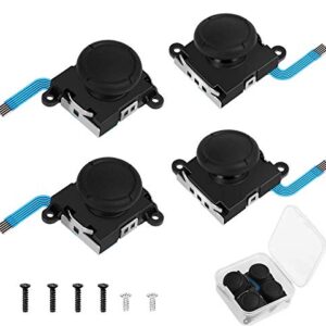 Linkstyle Joycon Joystick Replacement, Professional 3D Analog Thumb Stick for Switch Analog Joystick with Screws, 4PCS