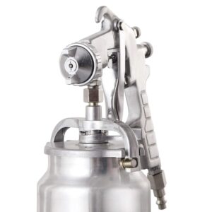 Professional Siphon Feed Spray Gun - 1.8mm Nozzle for Spraying Oil-Based or Latex Paints, with Cleaning Kits and Cup