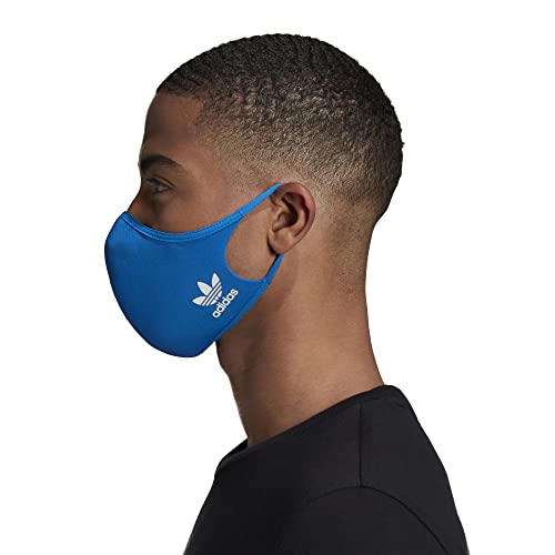 adidas Originals Standard Face Covers 3-Pack, Bluebird, X-Small/Small