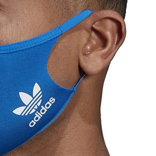 adidas Originals Standard Face Covers 3-Pack, Bluebird, X-Small/Small