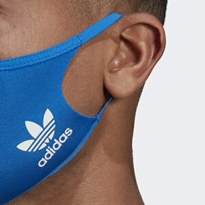 adidas Originals Standard Face Covers 3-Pack, Bluebird, Medium/Large