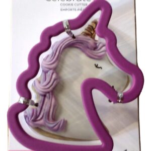 Celebrate It Grippy Plastic Unicorn Cookie Cutter - 3.5" W x 4.25" T