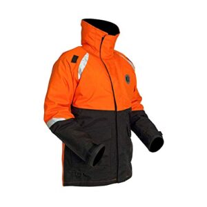 MUSTANG SURVIVAL - Catalyst Floatation Jacket (Orange-Black-M) - Harmonized Approval (CAN and US), 10k Waterproof, M-Tech Comfort System, Underarm ventiliation zips, D-Ring for Engine Kill Switch