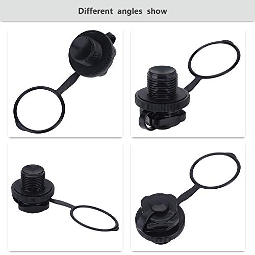 2Pcs Inflatable Boat Valve, Inflatable Boat Spiral Air Plug, Air Mattress Kayak Raft Plug Replacement Screw Air Valve Boston Valve for Rubber Dinghy Pool Airbeds