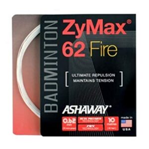 Ashaway ZyMax 62 Fire Badminton String Set-Ivory White