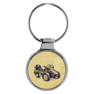 kiesenberg key chain ring keyring gift for can-am spyder rt fan a-4695