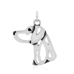 dazzling paws jewelry sterling silver weimaraner pendant only