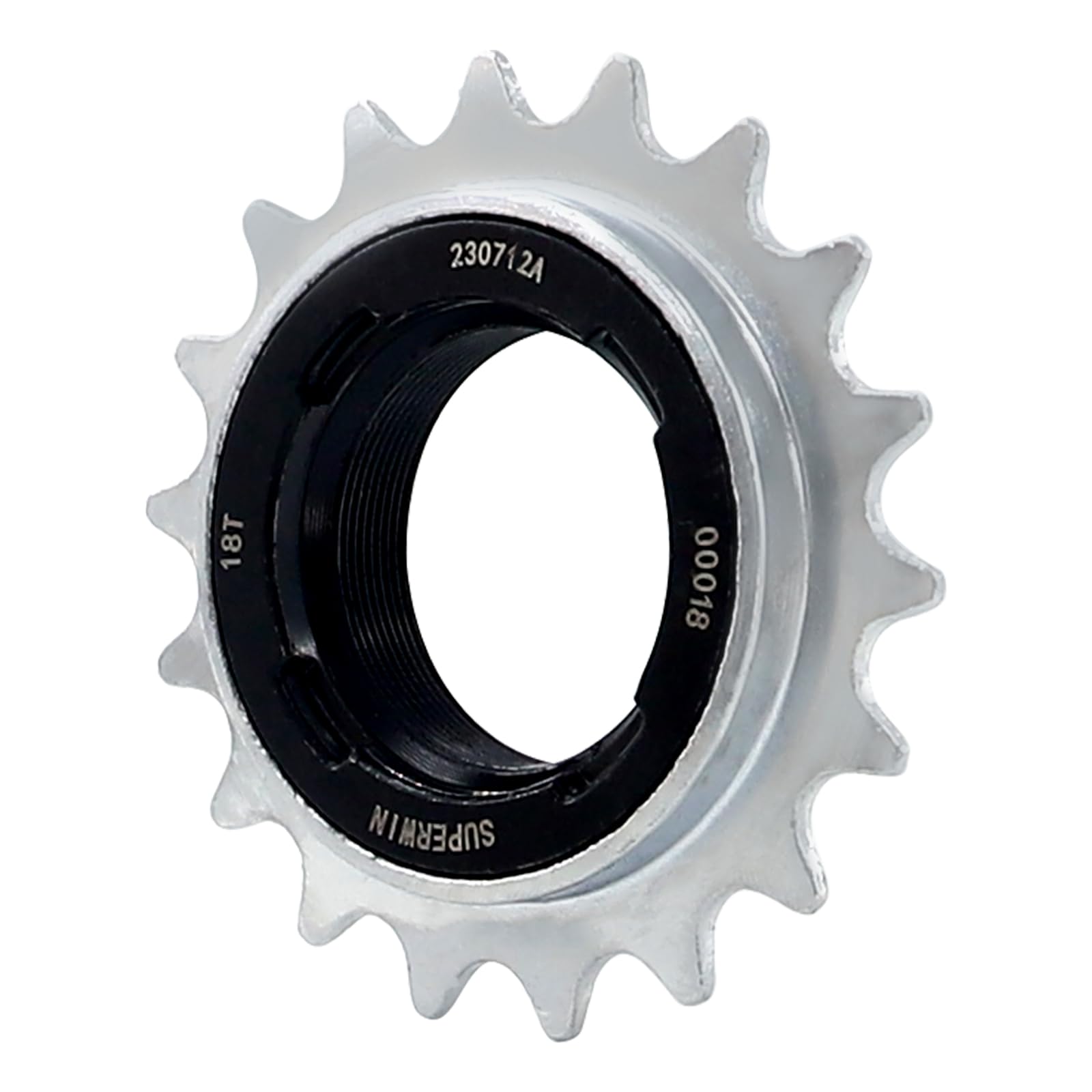 ZUKKA Single-Speed Bike Freewheel,18 Teeth Bicycle Flywheel,Compatible 1/2 x 1/8 One-Speed Cycling Replacement Accessory