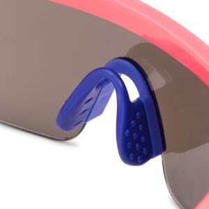 Zodaca Neon 80's Sunglasses for Rave Accessories, Rimless Mirrored Glasses (3 Pack)