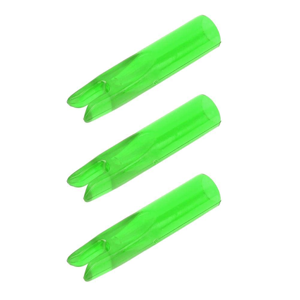 Archery Arrows Nocks for 6mm Shaftment Hunting Target Shooting 50Pcs Red Blue Green (Green)