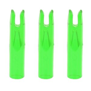 Archery Arrows Nocks for 6mm Shaftment Hunting Target Shooting 50Pcs Red Blue Green (Green)