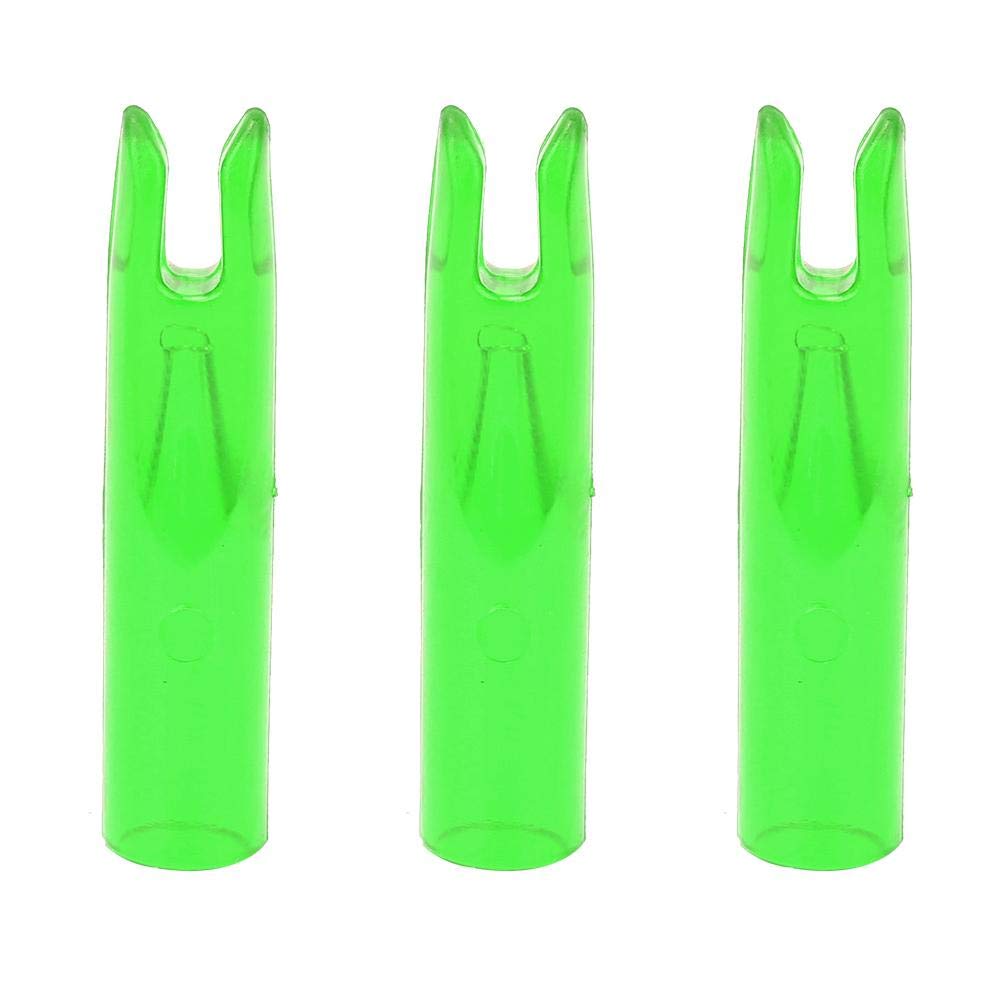 Archery Arrows Nocks for 6mm Shaftment Hunting Target Shooting 50Pcs Red Blue Green (Green)