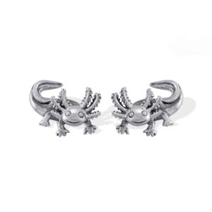 boma jewelry sterling silver axolotl stud earrings