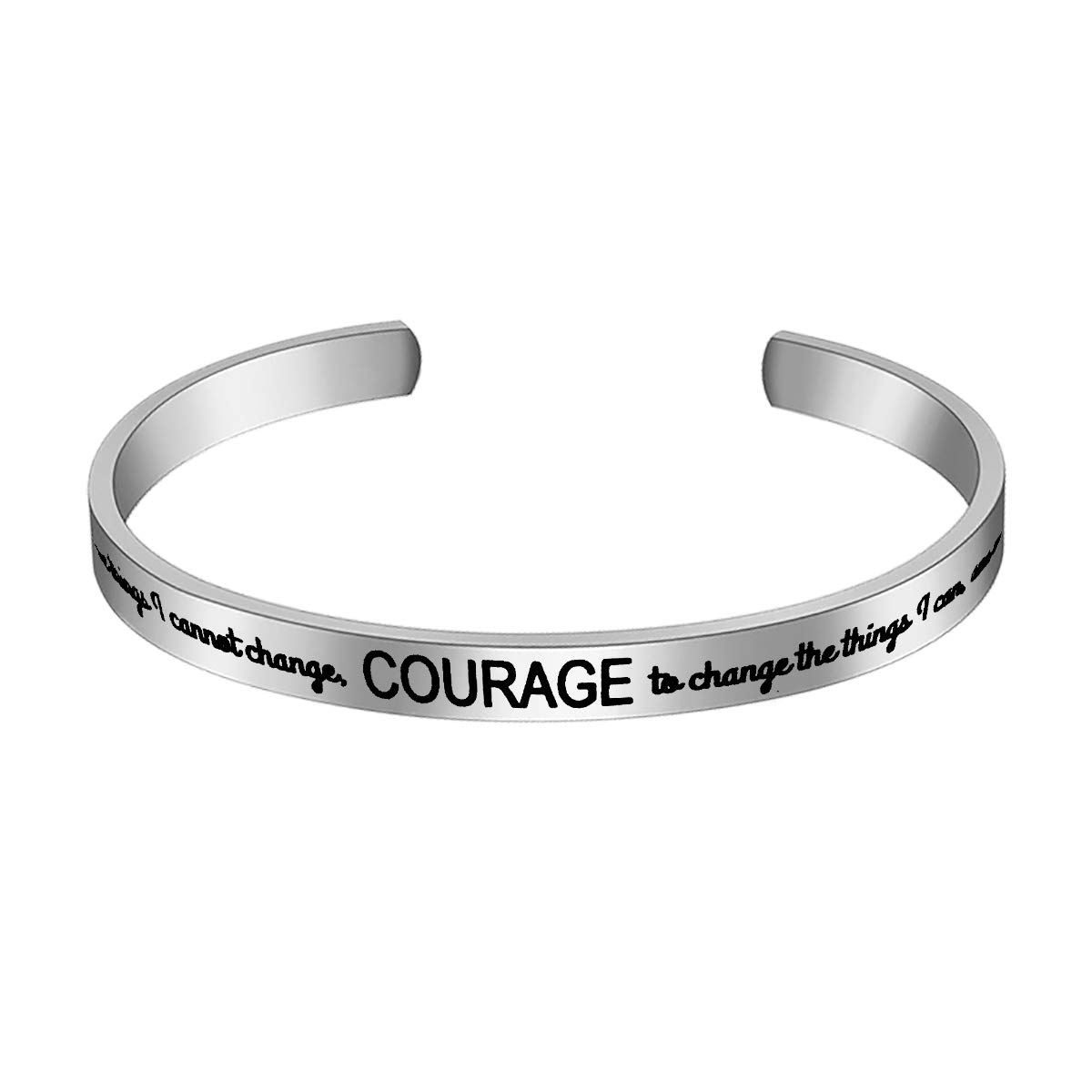 Inspirational Bracelets for Women Men Religious Jewelry Christian Jewelry Gifts God Grant Me The Serenity Prayer Bracelet Christian Gift Recovery Gifts AA Gift Encouragement Gift Motivational Jewelry