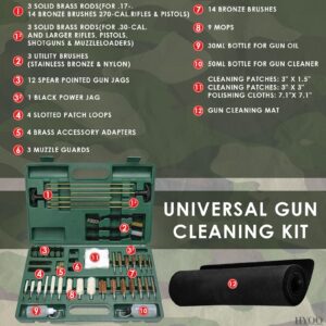 Universal Cleaning Kit with Cleaning Mat - Hand Cleaning Kits - Accessories for Men Cleaning Kit for Hunting for All Caliber