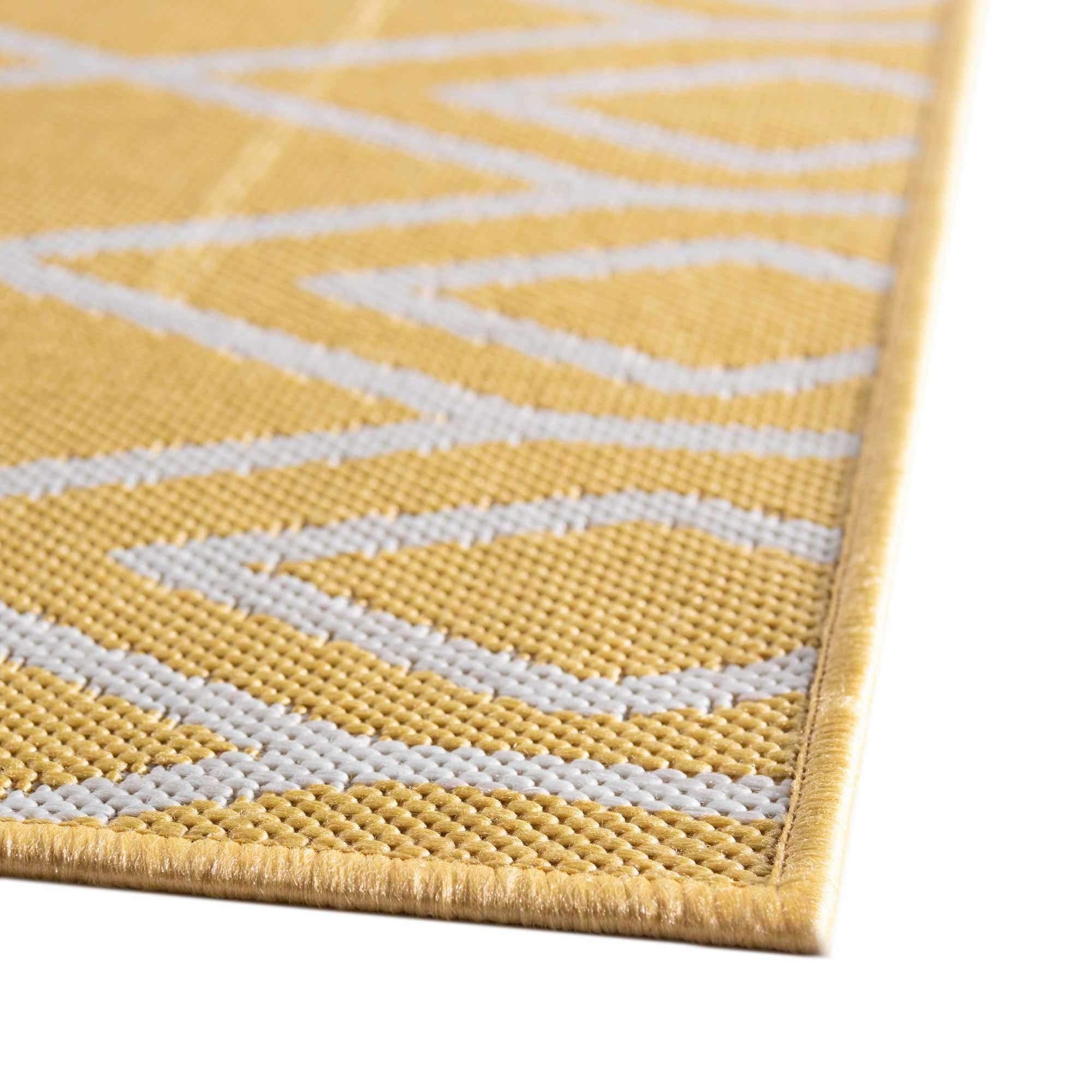 Jill Zarin Outdoor Collection Area Rug - Turks and Caicos (7' 10" x 10' Rectangle Yellow Ivory/Ivory)