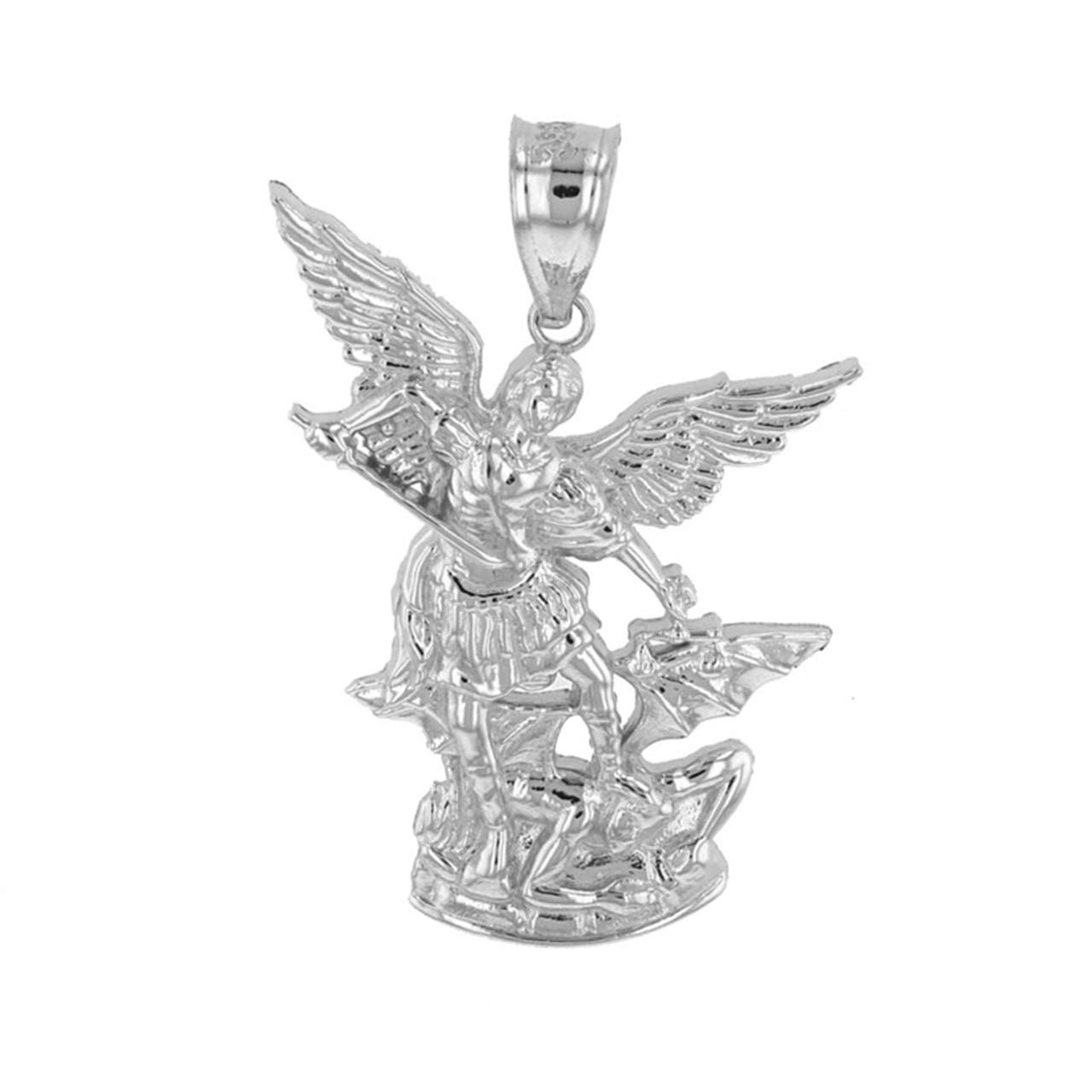 Certified 925 Sterling Silver Saint Michael The Archangel Charm Pendant