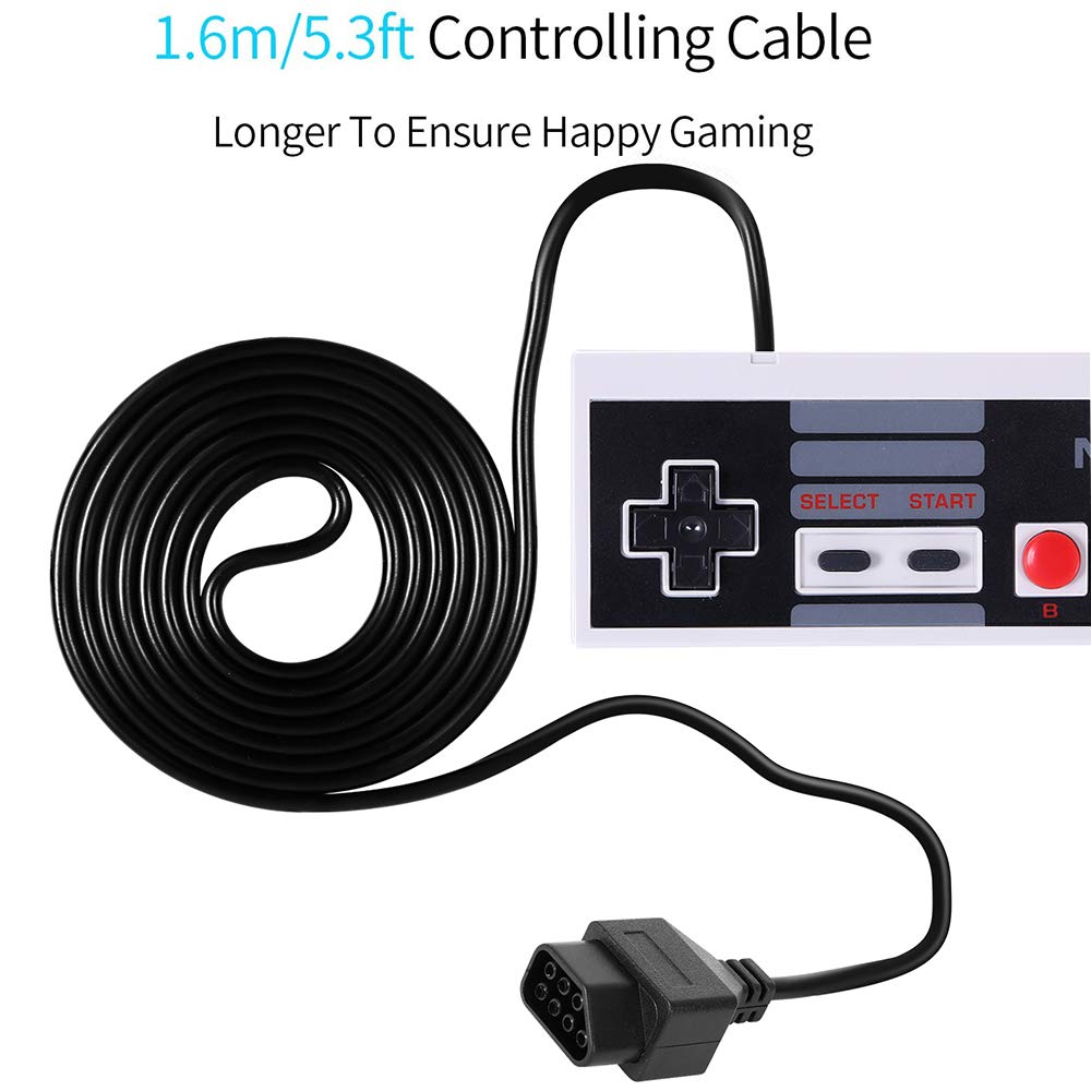 NC Classic NES Controllers for NES 8 Bit Entertainment System Console Control Pad(2PCS)