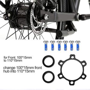 Bike Hub Conversion, Boost Adapter, Front Rear Boost Hub Conversion Adapter Front 100 * 15 to 110 * 15 Accessory(100 * 15 to 110 * 15)