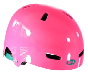 bell ollie bike and skate helmet for child and youth (pink gloss, child 5-8)