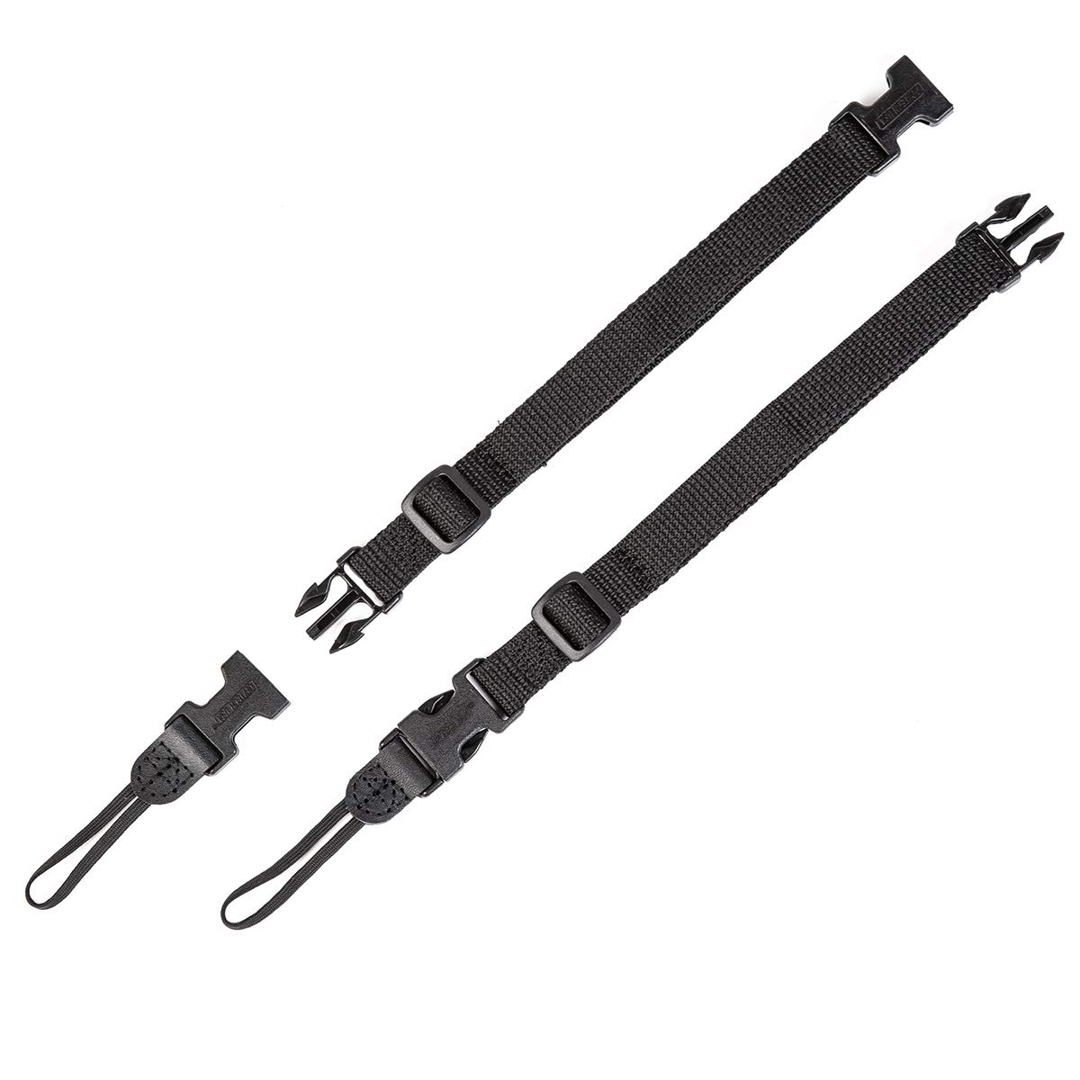 OP/TECH USA 1501372 Pro Loop Strap for Camera Equipment (Black) & USA 1301102 Uni Adaptor Loops (X-Long) - System Connectors