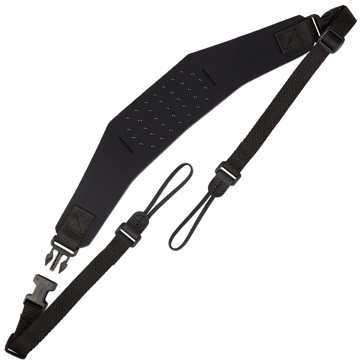 OP/TECH USA 1501372 Pro Loop Strap for Camera Equipment (Black) & USA 1301102 Uni Adaptor Loops (X-Long) - System Connectors