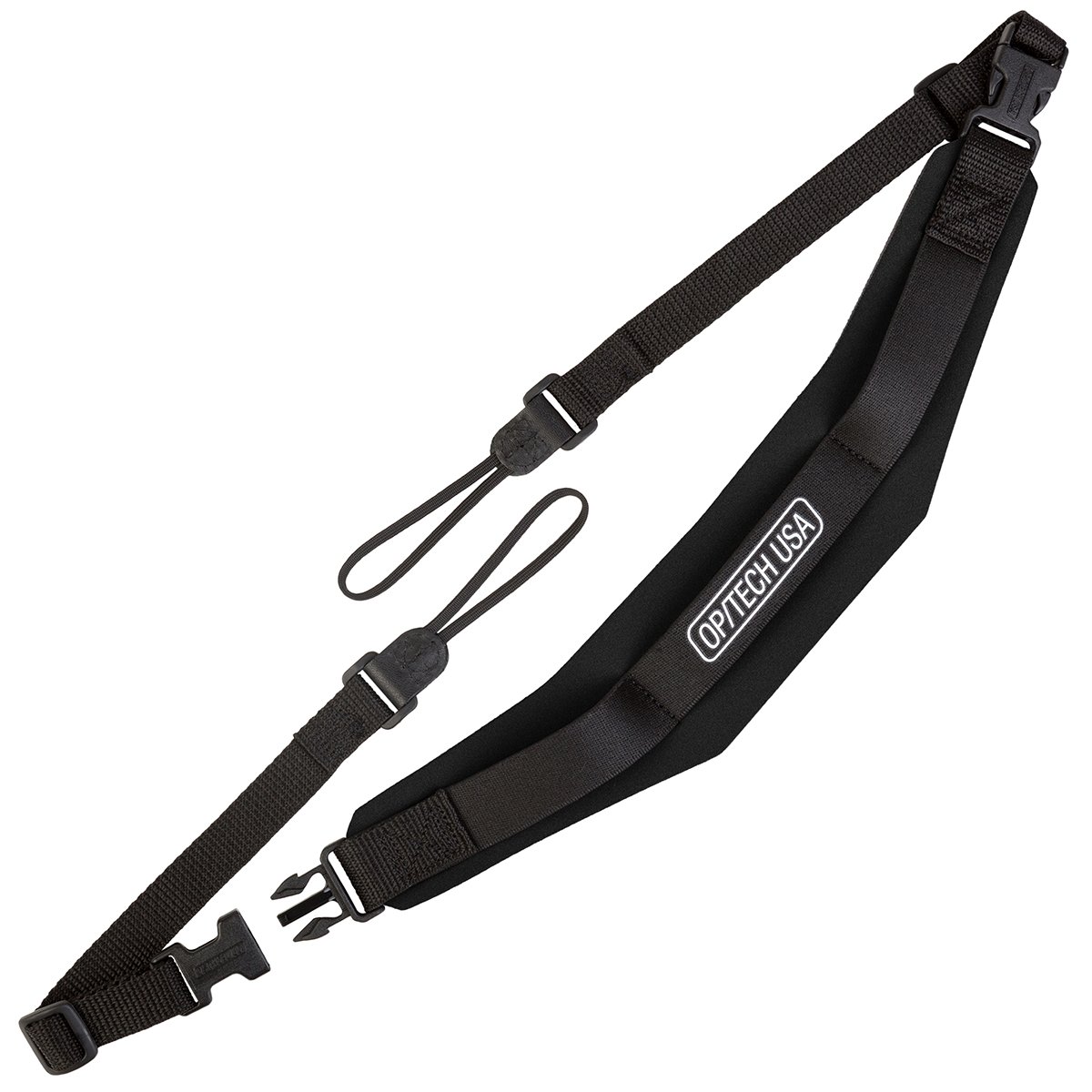 OP/TECH USA 1501372 Pro Loop Strap for Camera Equipment (Black) & USA 1301102 Uni Adaptor Loops (X-Long) - System Connectors