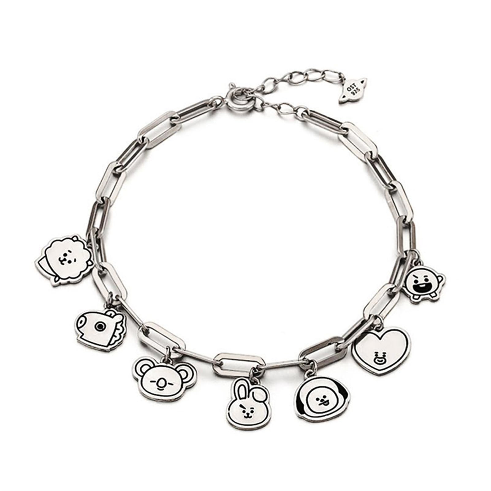 Mshion Charm Bracelet Women's Stainless Steel Bracelets Pendant Link Jewelry Holiday Gifts