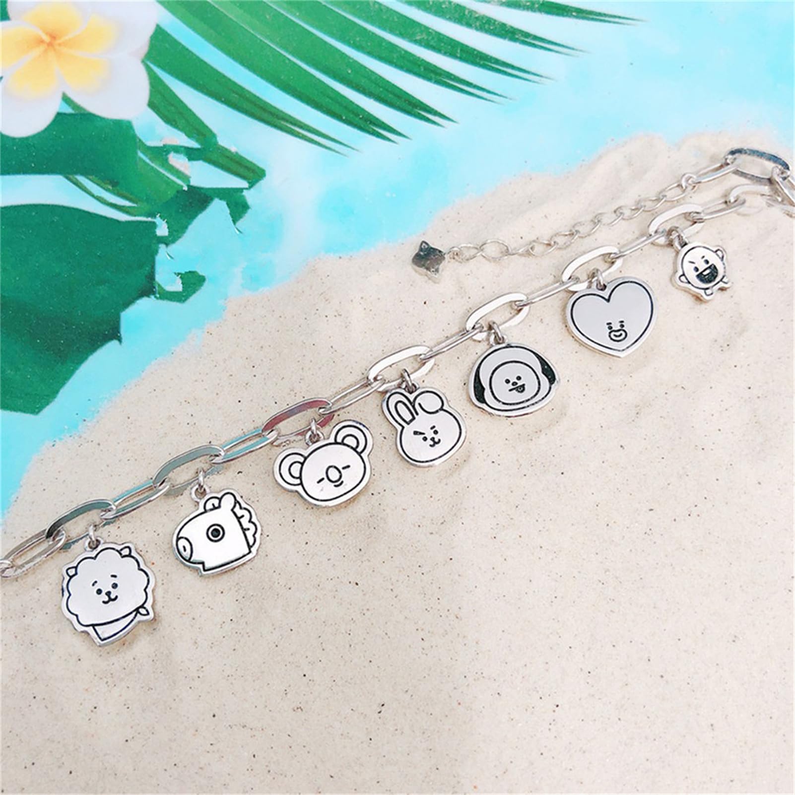 Mshion Charm Bracelet Women's Stainless Steel Bracelets Pendant Link Jewelry Holiday Gifts