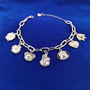 Mshion Charm Bracelet Women's Stainless Steel Bracelets Pendant Link Jewelry Holiday Gifts