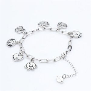 Mshion Charm Bracelet Women's Stainless Steel Bracelets Pendant Link Jewelry Holiday Gifts