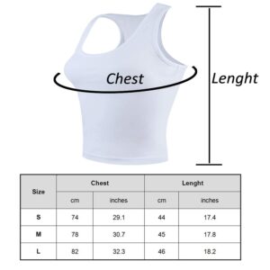 4 Pieces Women's Crop Tops Cotton Basic Tank Tops Racerback Sleeveless Sports Workout Crop Tank Tops