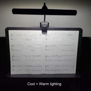 Extra Wide Clip-On Music Stand Orchestra Light- 18 LED Rechargeable USB Piano, Desk, Reading Lamp