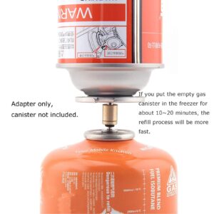 Adapter Gas Refill Adapter Butane Refill Adapter Filling Butane Canister Adapter for Backpacking Camping Stove