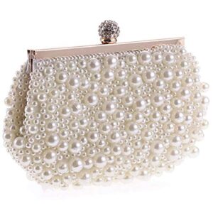 montip lynn evening wedding clutch handbag pearl bag dress dinner bag small purse bridesmaid handbag white