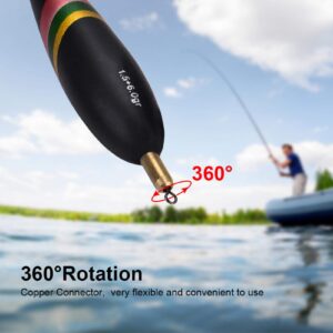 Health Gear Fishing Bobbers, Fishing Slip Floats, 3Pcs Fishing Floats and Bobbers Slip Bobbers for Crappie Professional Fishing Tackle Tools 1.5+6g 1.5+5g 1.5+4g