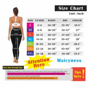 Msicyness Tiktok Trending Leggings Women's High Waist Yoga Pants Ruched Butt Lift Leggings Textured Scrunch Booty Tights