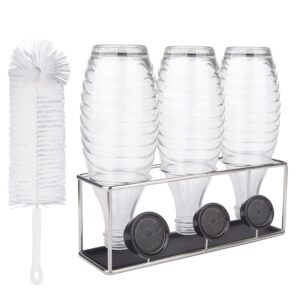 kxoyjad bottle drying rack for sodastream crystal/terra/fizzi/jet bottles