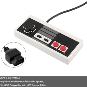 2-Pack Replacement Controller for Nintendo NES 8 Bit Entertainment System, NES Controller Console Control Pad