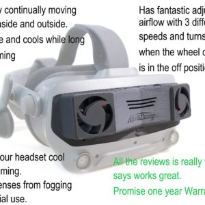 Cooling,Radiator fan for Valve Index-Extend the life of Valve Index-Designed and 3D Printed VR games headset with USB