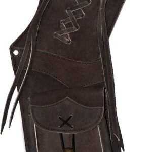 UNIVERSE ARCHERY Arrow Quiver | Genuine Suede Leather Arrow Holder | Traditional H-Grade Handmade Quiver for Hunting & Archery Sports | Lightweight & Comfortable | Brown (39cm/15.50 Inches)