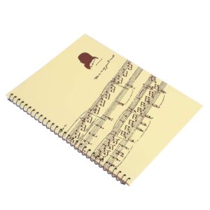 Songwriting Music Notebook, Notebook, Music Paper, 50 Pages Staff Stave Manuscript for Writer Music(Yellow sheet music pattern) [Unknown Binding]