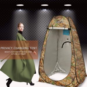 LUVNFUN Privacy Shower Tent – Pop Up Changing Tent Camping Shower Toilet Tent Portable Shelters Room 6.2 FT Tall - Color Forest