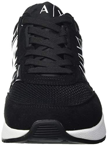 A|X Armani Exchange Men's Colorblock Fashion Sneakers, Black, 9